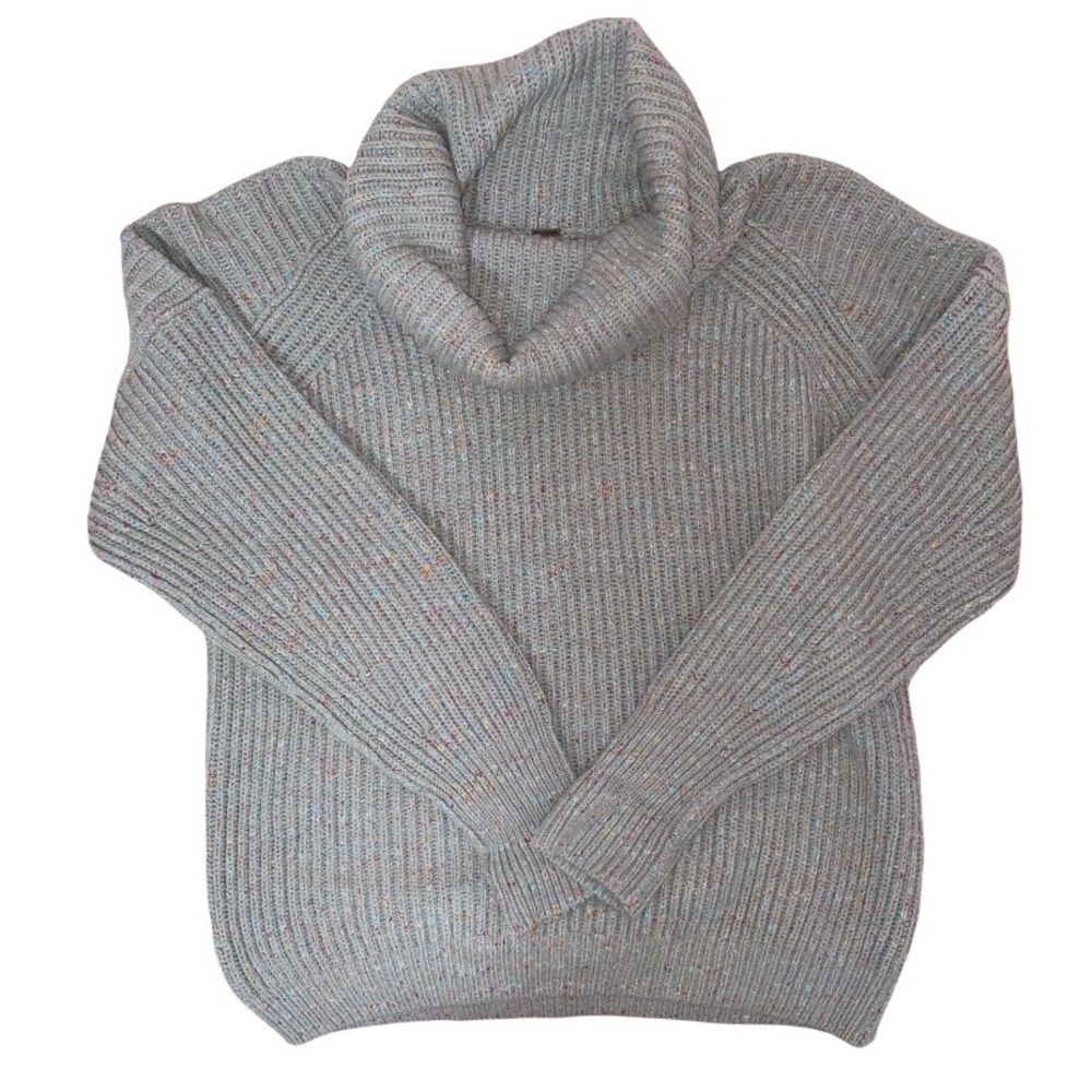 Free People Oversized Knitted Turtleneck Sweater